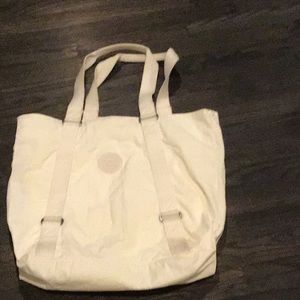 White tote purse